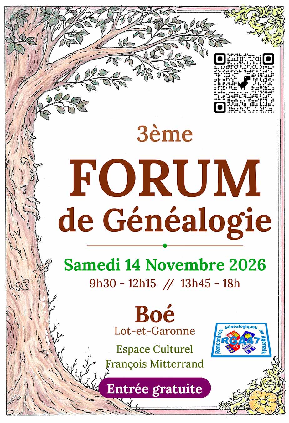 3e Forum de généalogie de Boé